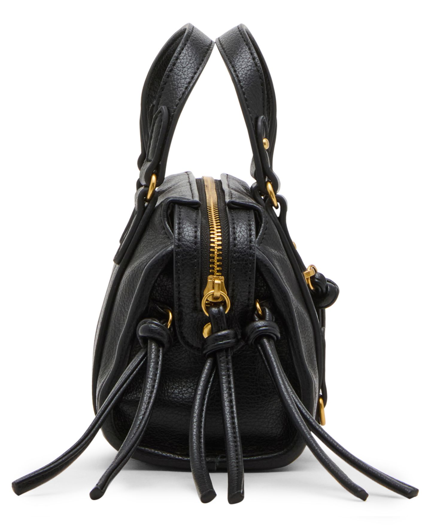 Женская сумка Madden Girl Small Top Handle Crossbody Satchel Handbag, цвет: Чёрный — фото 5