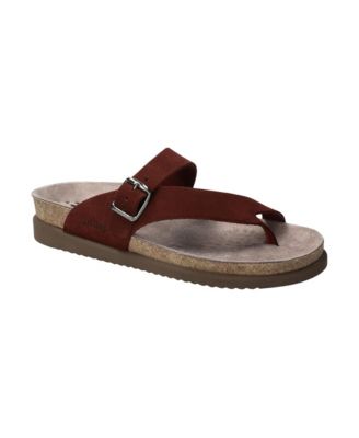 Helen Arch Support Low-Heel Suede Sandals
