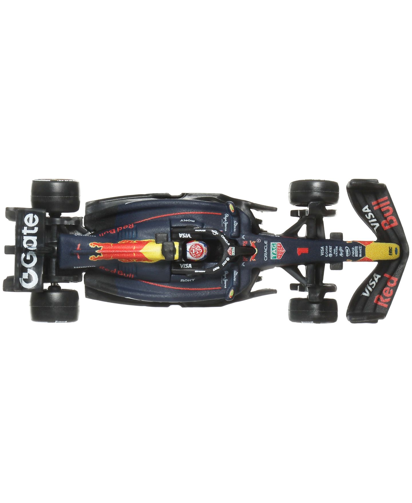 Набор Hot Wheels из 2 гоночных машин Oracle Red Bull Racing Verstappen и Tsunoda, 1:64 — фото 3