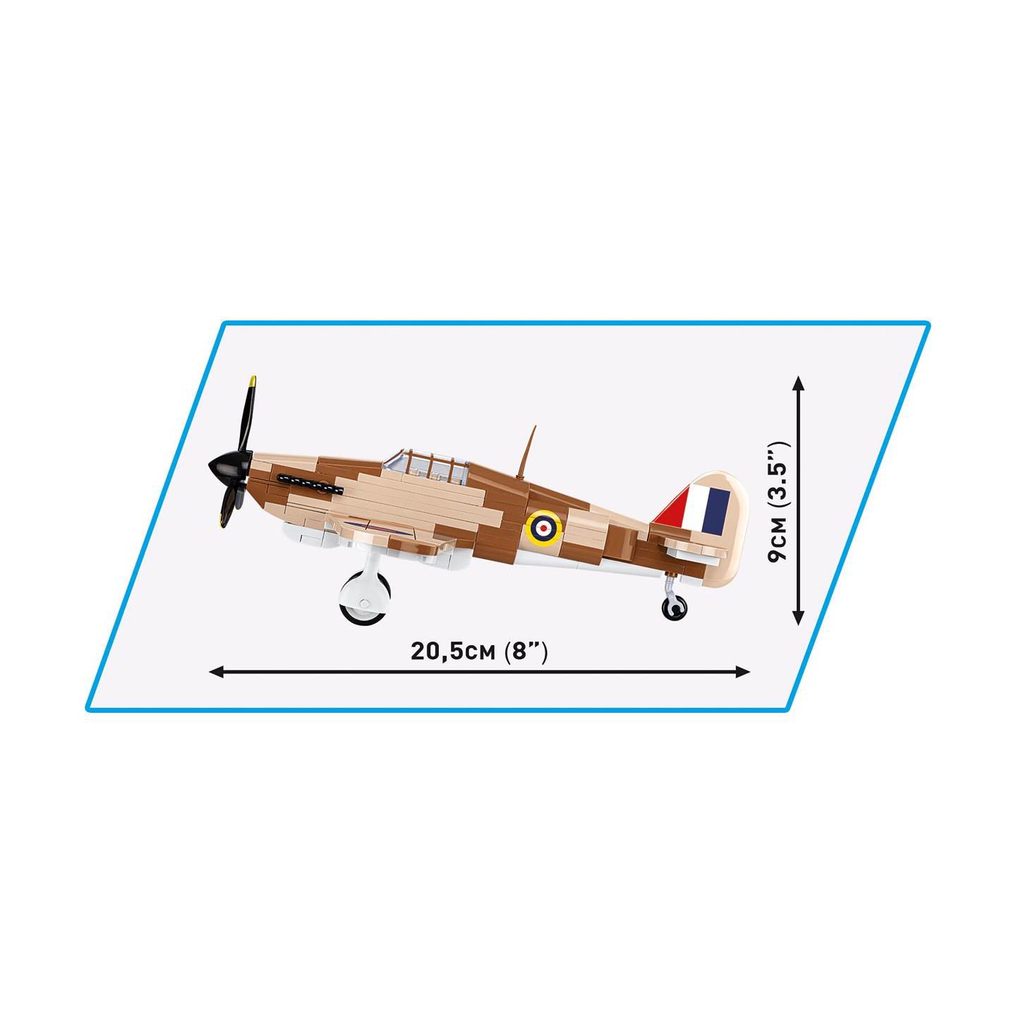 Детский конструктор COBI Historical Collection Wwii Hawker Hurricane Mk. I Plane 138-Piece Building Set, Ages 6+ — фото 4