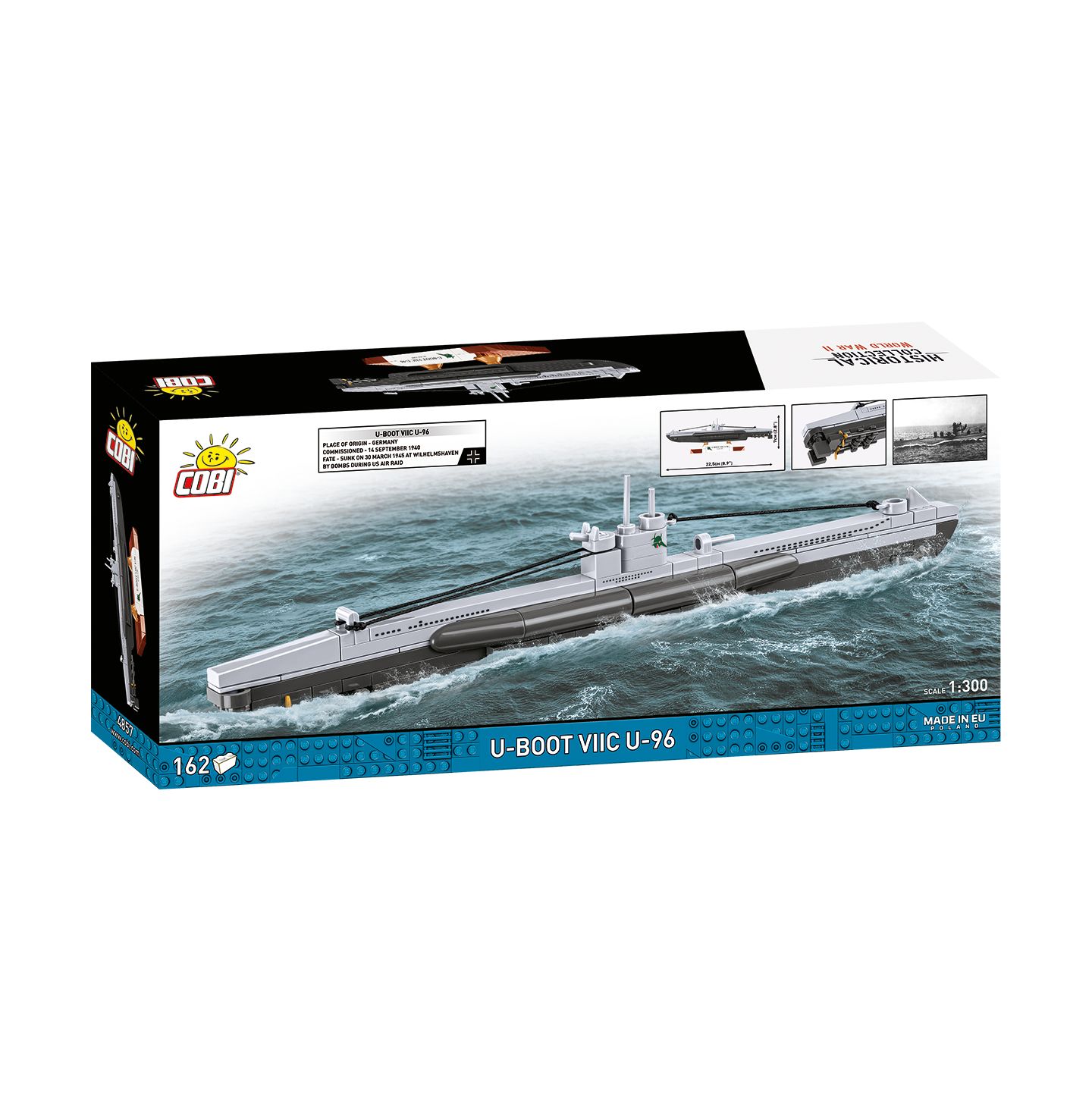 Детский конструктор COBI Wwii U-Boat Viic U-96 162-Piece Building Set, Ages 7+ — фото 2