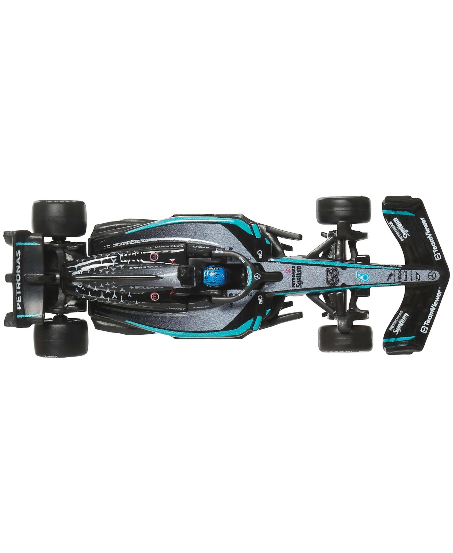 Набор Hot Wheels из 2 литых гоночных машин Mercedes-AMG Petronas Formula One Premium, 1:64 — фото 6