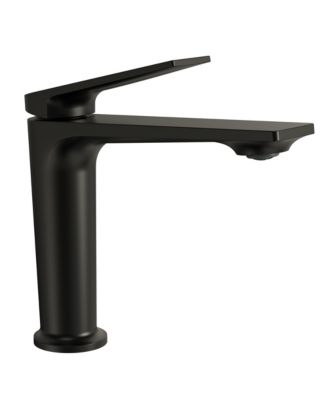 Tall Single-Handle Bathroom Sink Faucet with Quiet Flow and Pop-Up Drain Brushed