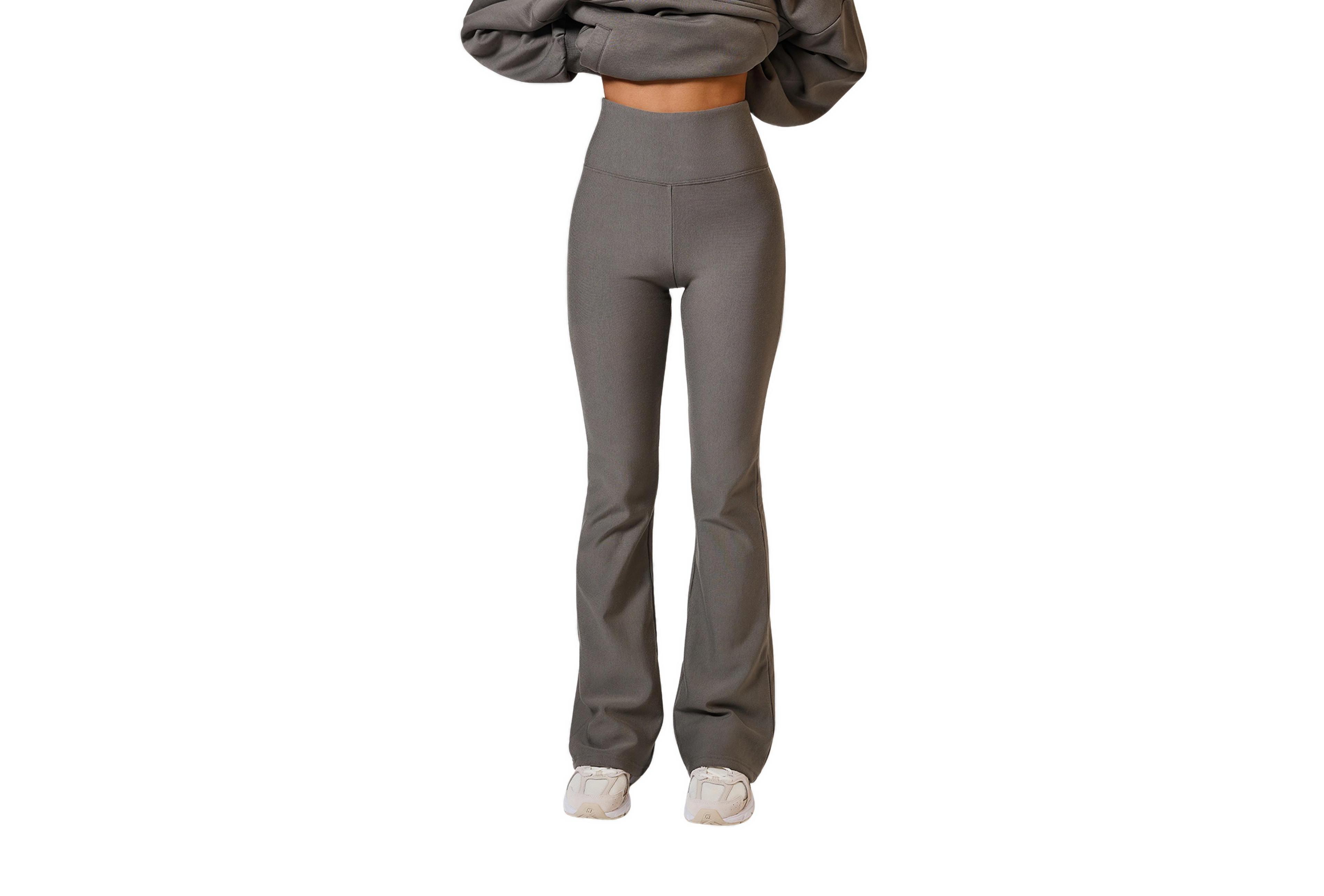 Lovall Women's High-Waisted Flared Fleece-Lined Leggings