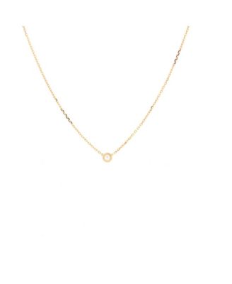 Diamond Pendant Necklace (0.04 ct) 18K Yellow Gold