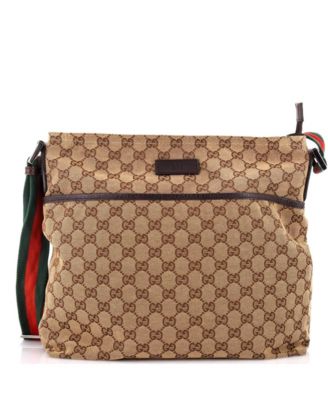 Medium Front Pocket Web Messenger GG Canvas