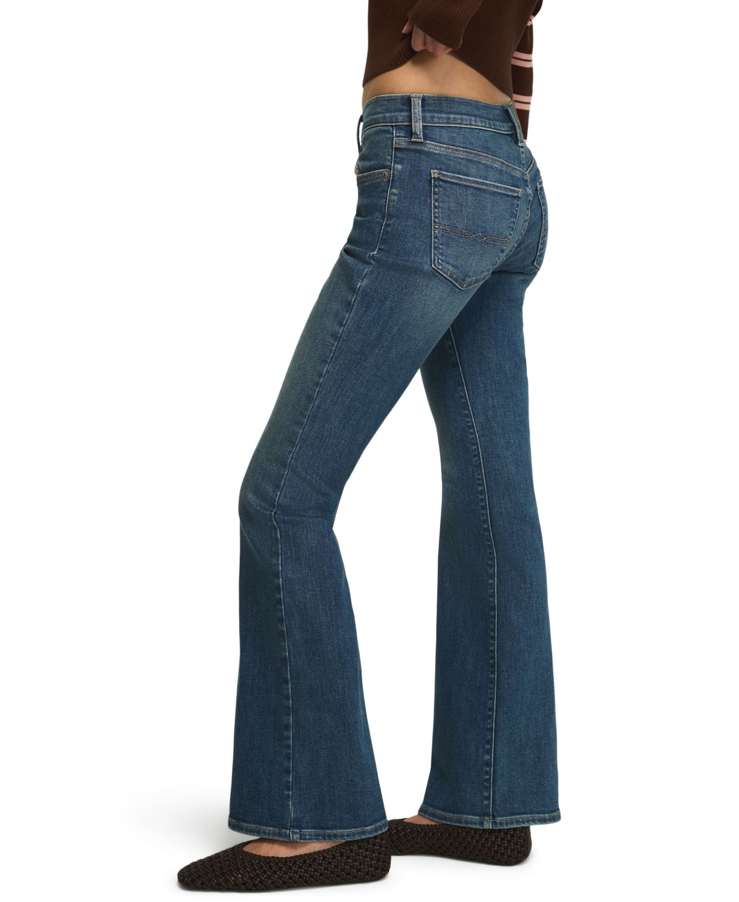 Женские джинсы Lucky Brand Sweet Flare Mid-Rise Cotton-Blend, цвет: Варёный — фото 3