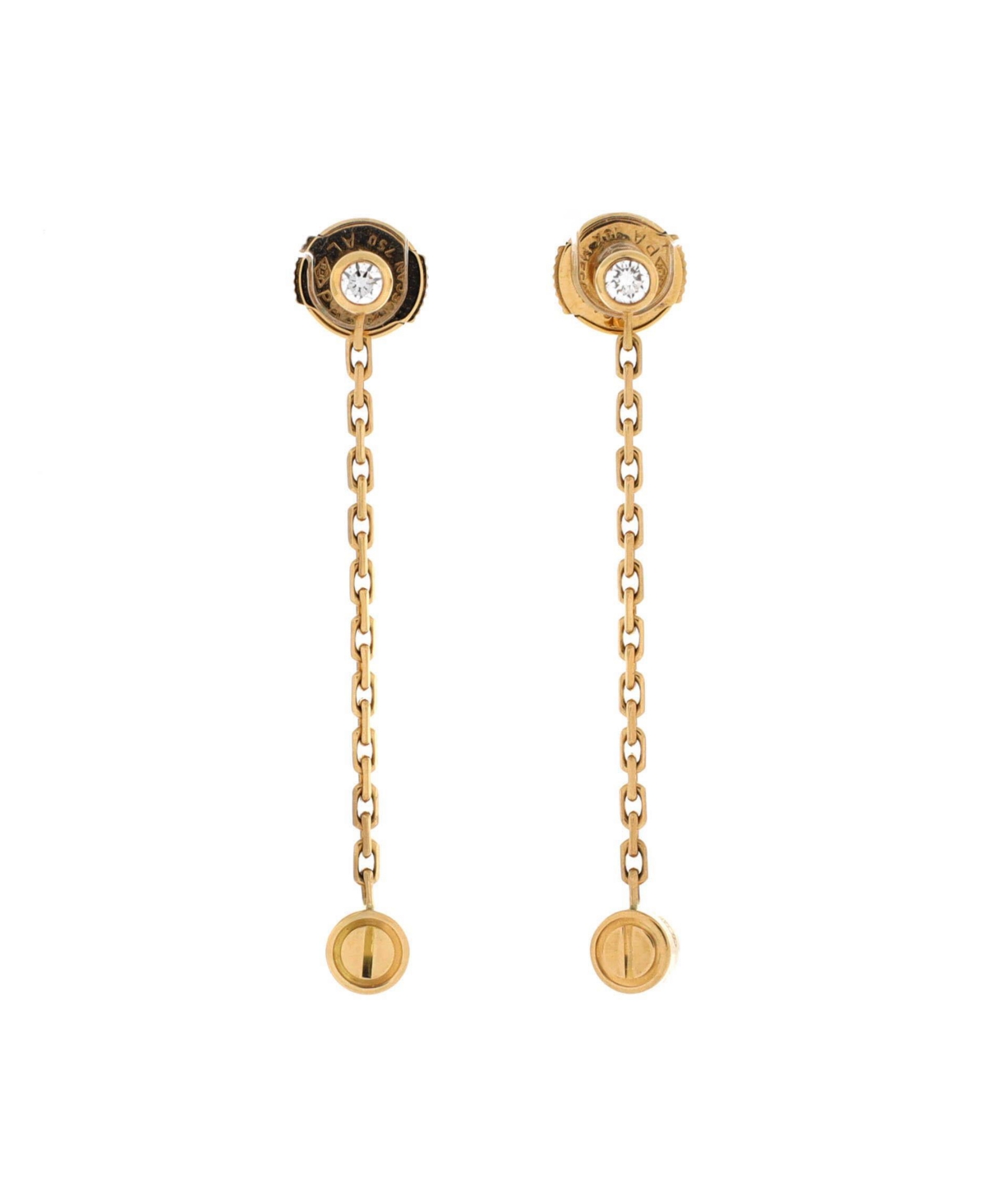 Pre-Owned Cartier Love Drop Earrings - 18k yellow gold