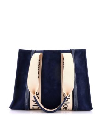 Medium Woody Suede with Canvas Tote