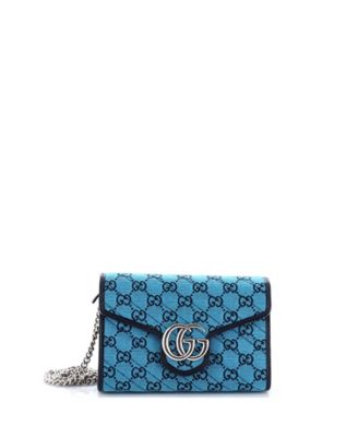 GG Marmont Diagonal-Quilted Mini Crossbody Wallet