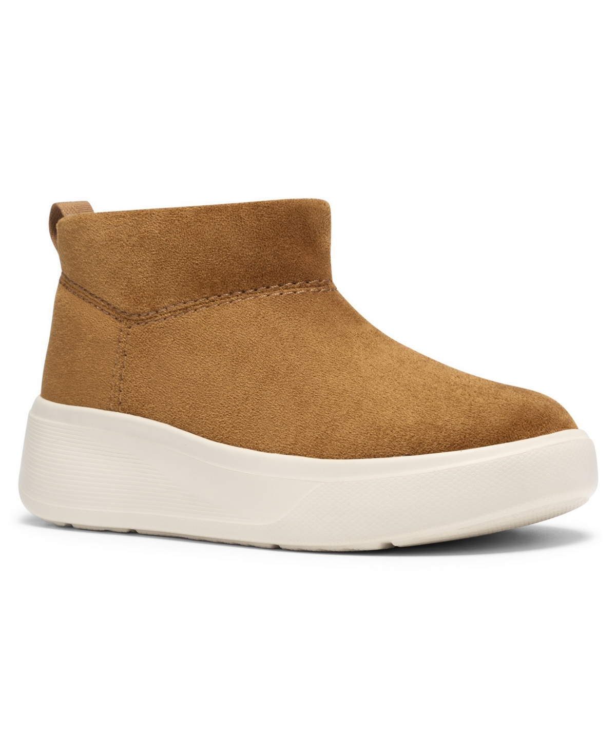 Clarks Women's Solevana Rise Platform Ankle Boots - Tan Textile