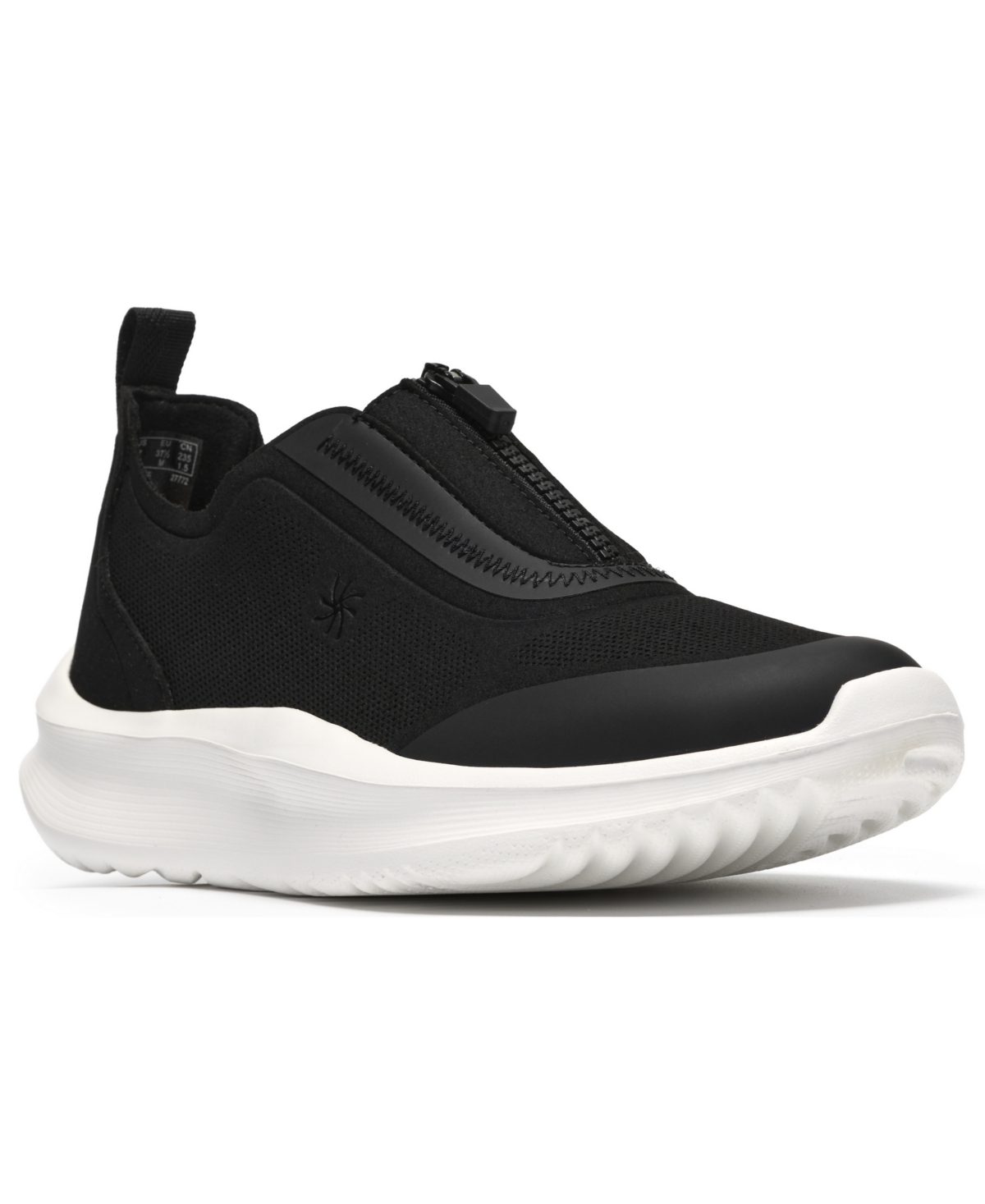 Clarks Women's Solevana Bay Slip-On Round Toe Sneakers - Black Textile