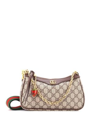 Small Ophidia Charm Shoulder Bag GG Coated Canvas