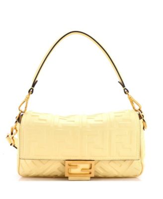 Medium Baguette NM Bag Zucca Embossed Leather