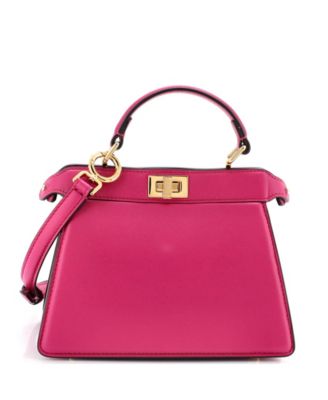Peekaboo ISeeU Mini Leather Shoulder Bag, 8" W x 6" H x 4.5" D