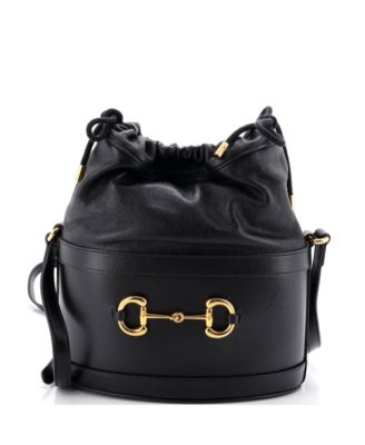 Horsebit 1955 Leather Crossbody Bucket Bag