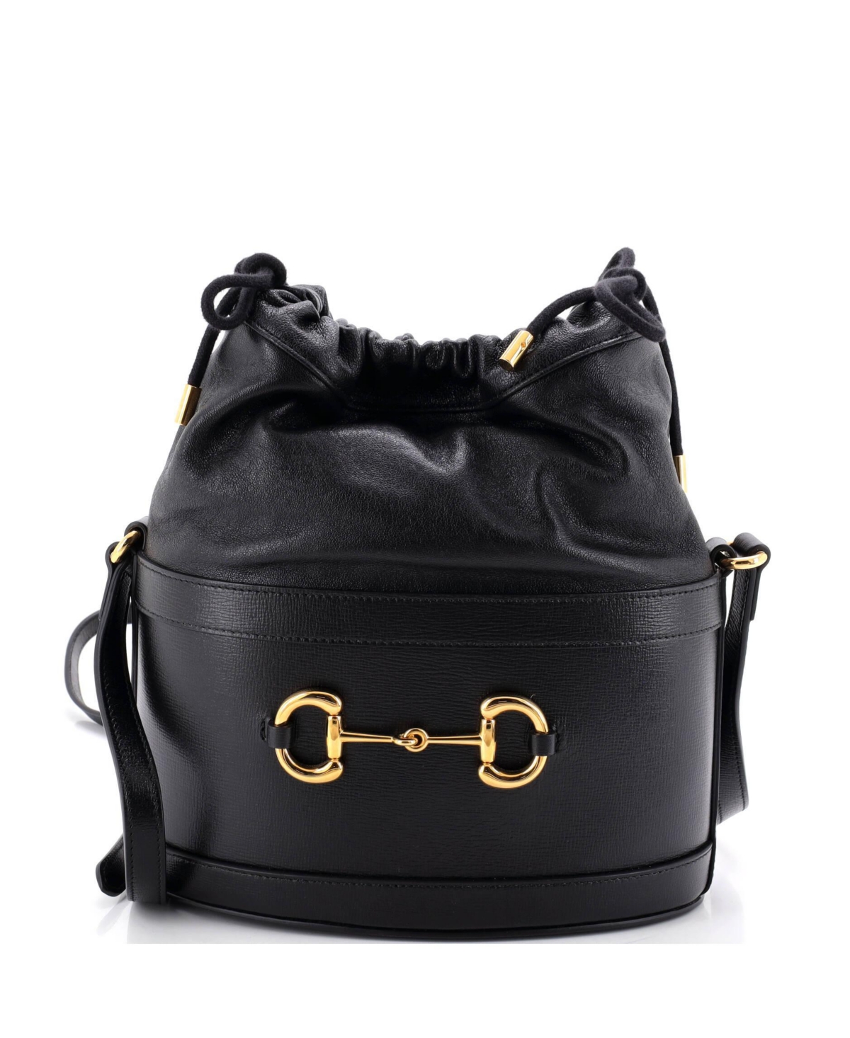 Pre-Owned Gucci Horsebit 1955 Leather Crossbody Bucket Bag