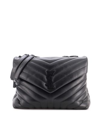 Medium Loulou Shoulder Bag Matelasse Chevron Leather