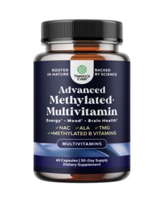 28-in-1 Methylated Multivitamin with Methylfolate, ALA, NAC, TMG, Vitamin D3 and Magnesium, 60 Capsules