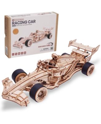 3D Puzzles for Adults, 1:18 Scale Wooden Formula Racing Car, Model Car Kits to Build, Cool Crafts for Teens & Adults Kits Model Building Set