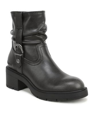 Women's Finley Rugged Block Heel Faux Leather Boots