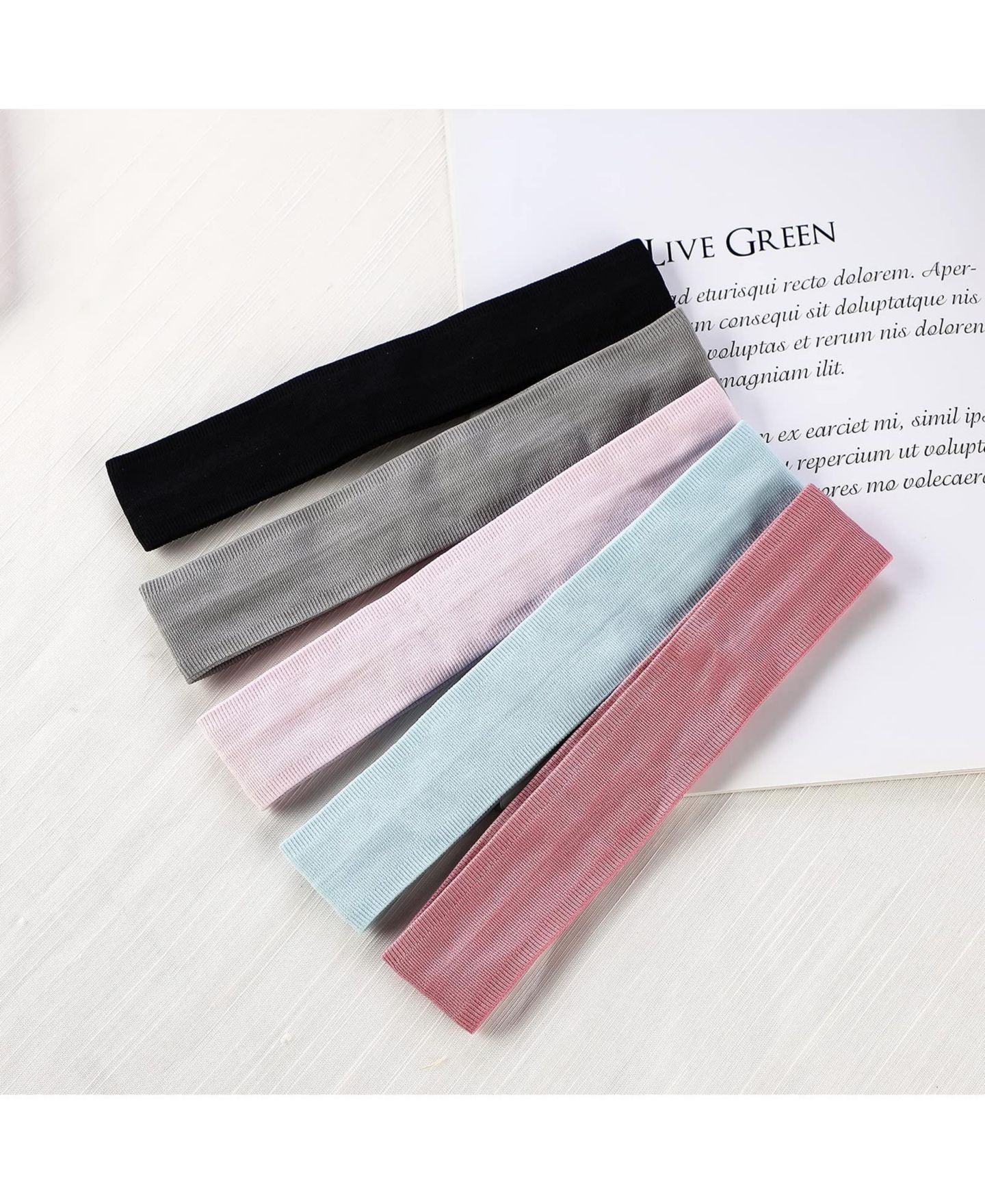 Женские аксессуары для волос peneyon Non-Slip Elastic Workout Headband, цвет: Open Miscellaneous — фото 5