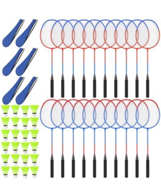 Badminton Rackets Set with Shuttlecocks Carrying Bag for Adults Beginners Indoor Outdoor Use