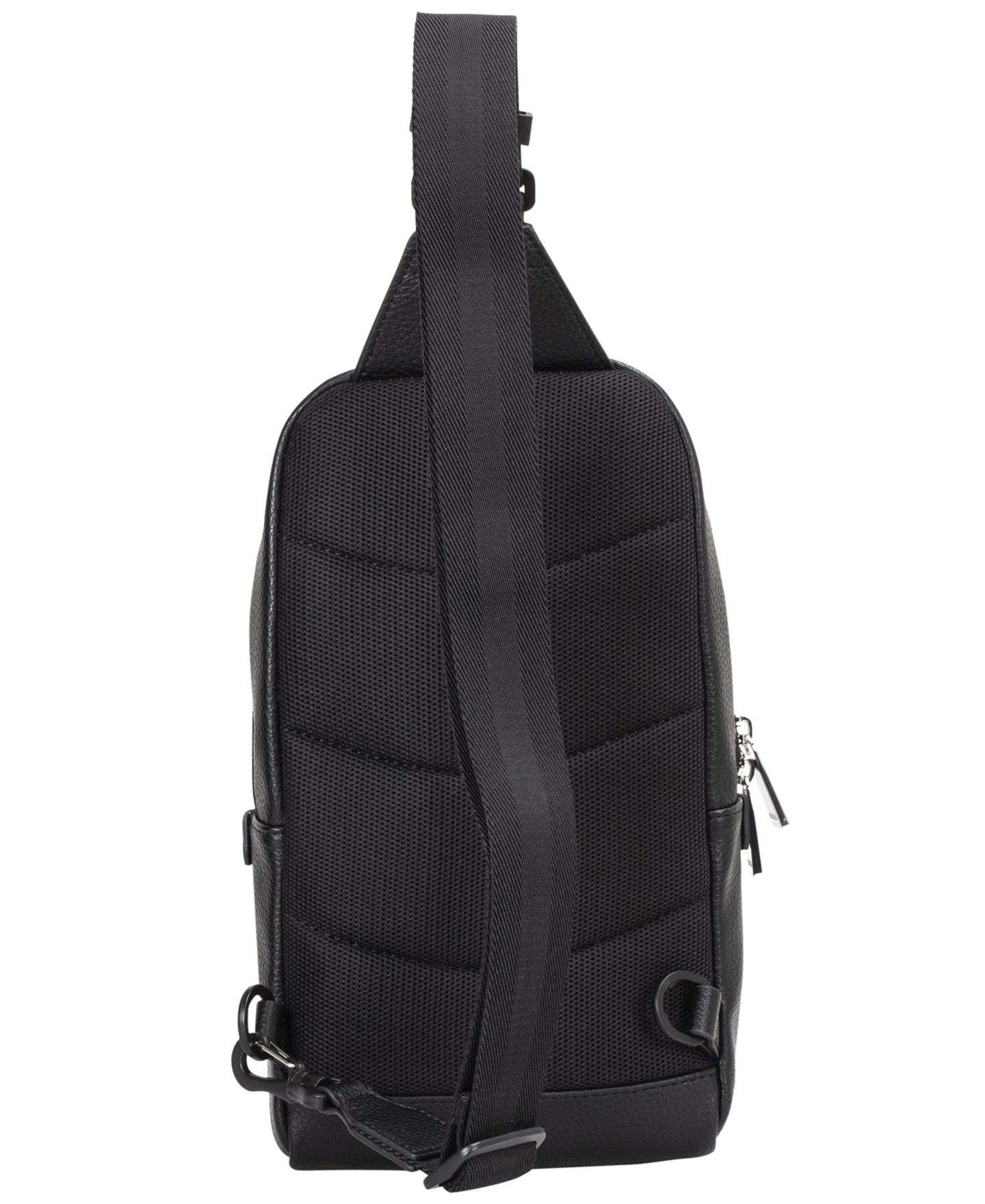 Мужская сумка через плечо Hugo Boss Ray Evo Monostrap с регулируемым ремнём, цвет: Чёрный — фото 2