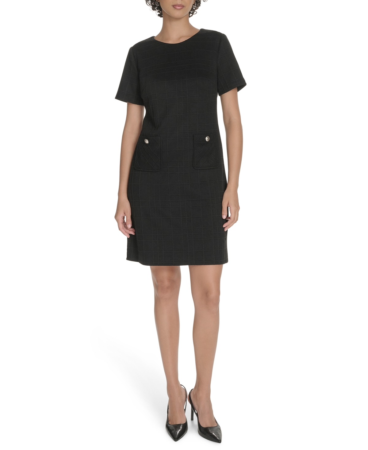 Tommy Hilfiger Women's Short Sleeve Knit Shift Dress