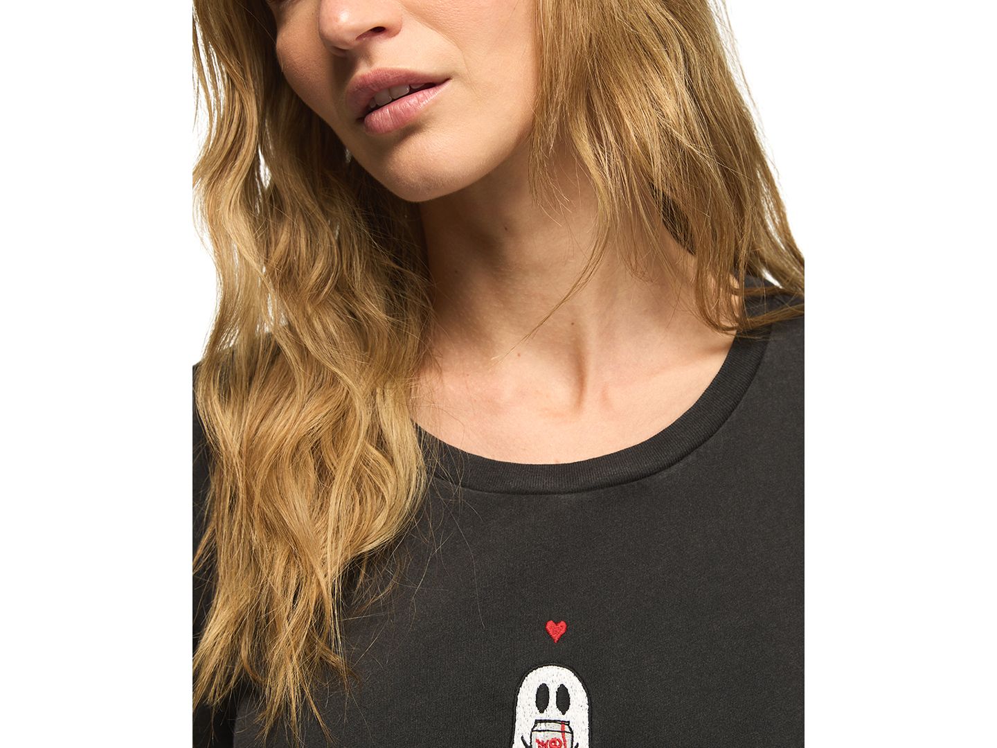 Женская футболка Lucky Brand Diet Coke Ghost Graphic, цвет: Угольно-чёрный — фото 3