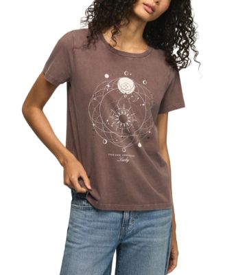 Women's Graphic Embellished Celestial T-Shirt