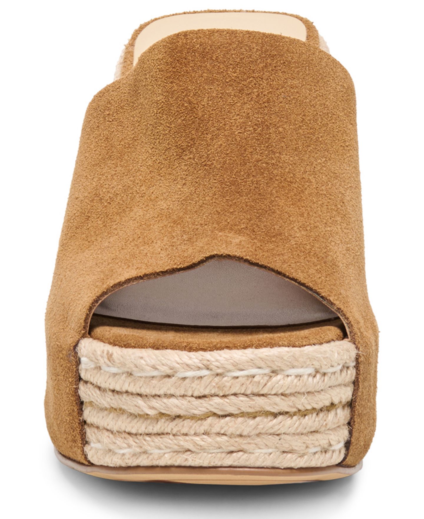 Женские сандалии Dolce Vita Bodhi Espadrille Platform Block Heel, цвет: Коричневый замшевый — фото 7