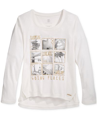 Sean John Graphic Long-Sleeve T-Shirt, Big Girls (7-16)
