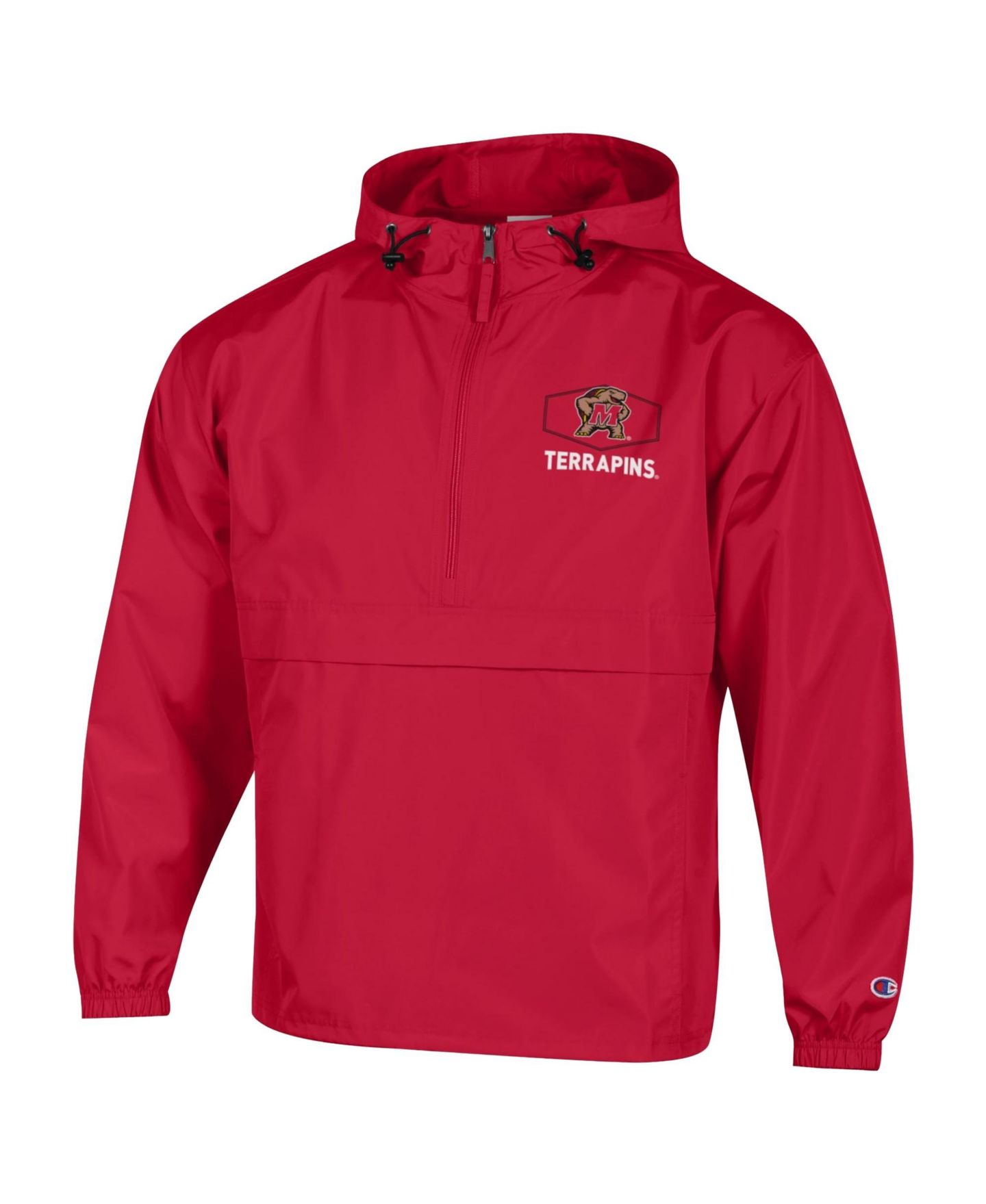 Мужская куртка Champion Red Maryland Terrapins Delay Packable Half-Zip — фото 3