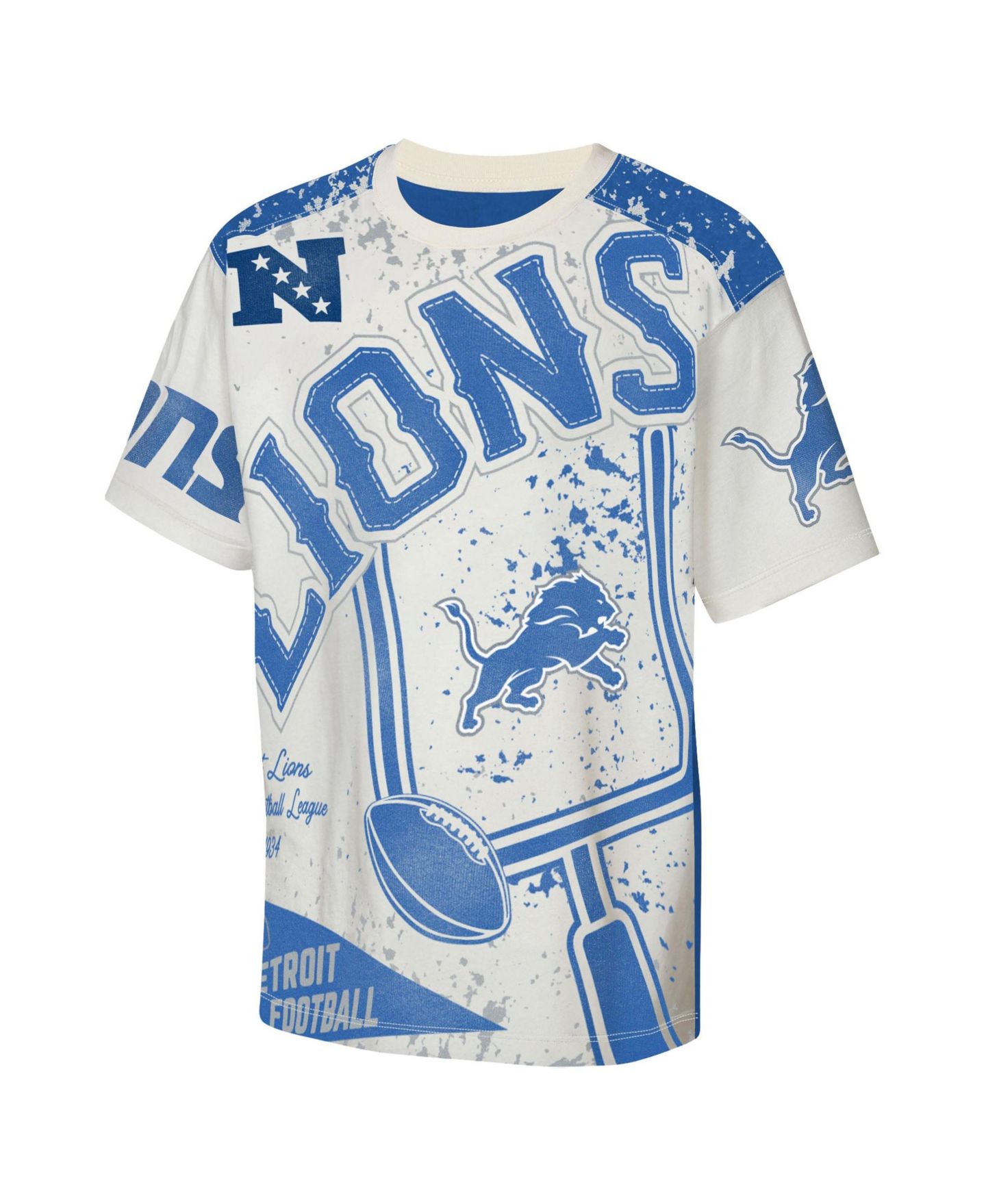Детская футболка Outerstuff Cream Detroit Lions Top Player — фото 3
