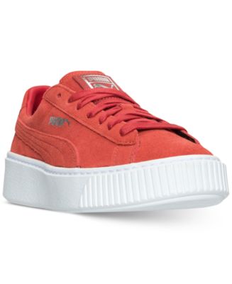Puma Women's Suede Platform Casual Sneakers from Finish Line - Macy's