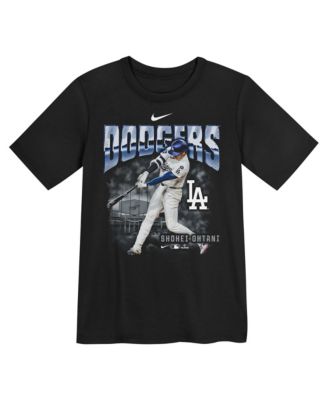 Preschool Shohei Ohtani Black Los Angeles Dodgers Oversized Action T-Shirt