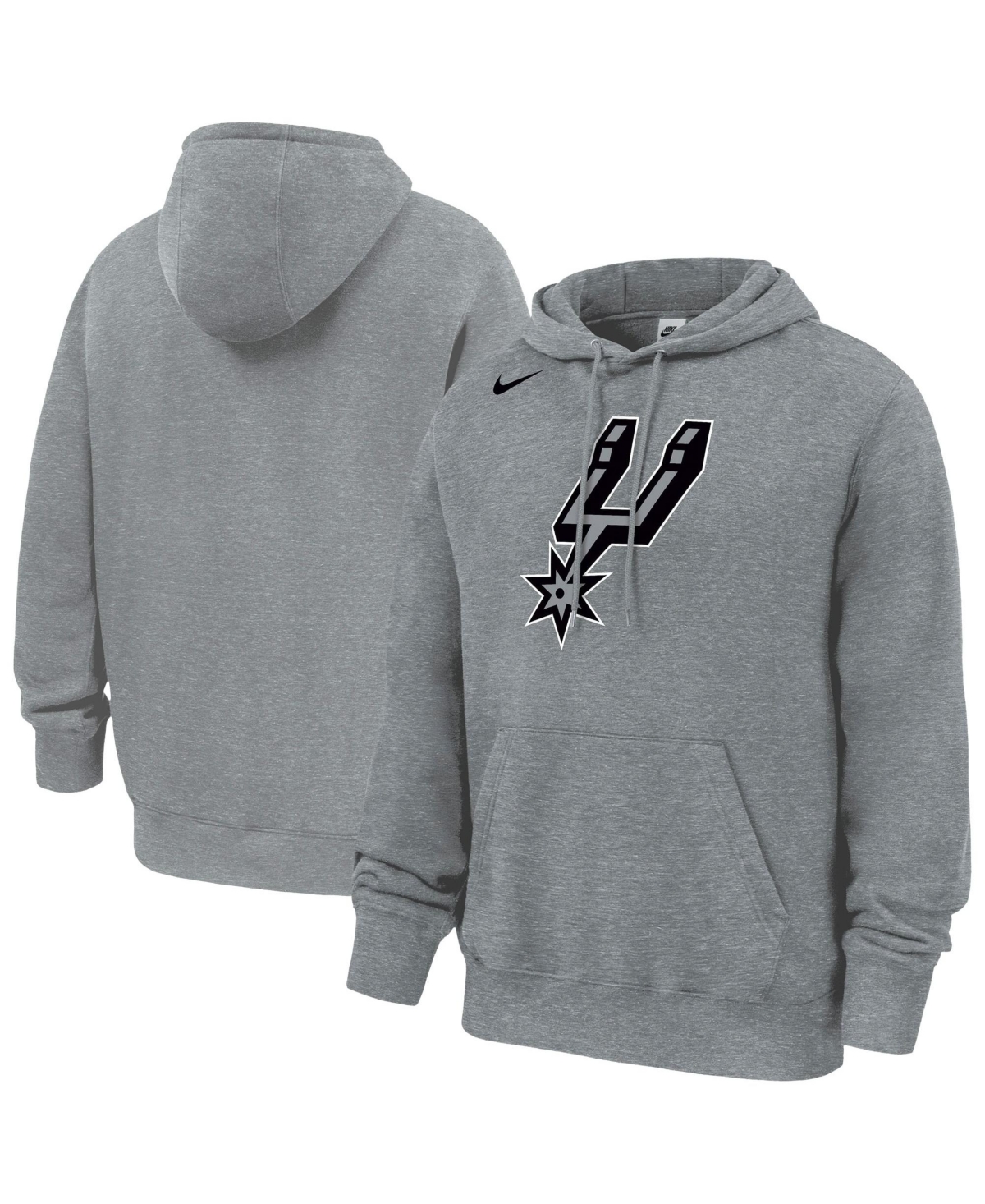 Nike Men's Gray San Antonio Spurs Club Fleece Hoodie - Gray