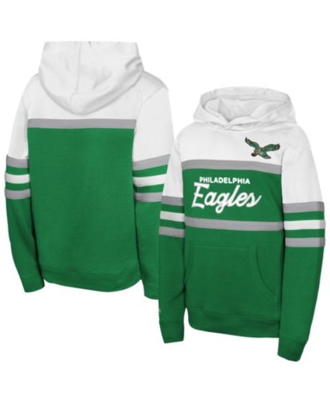 Детское худи Mitchell & Ness Kelly Green Philadelphia Eagles Throwback Head Coach