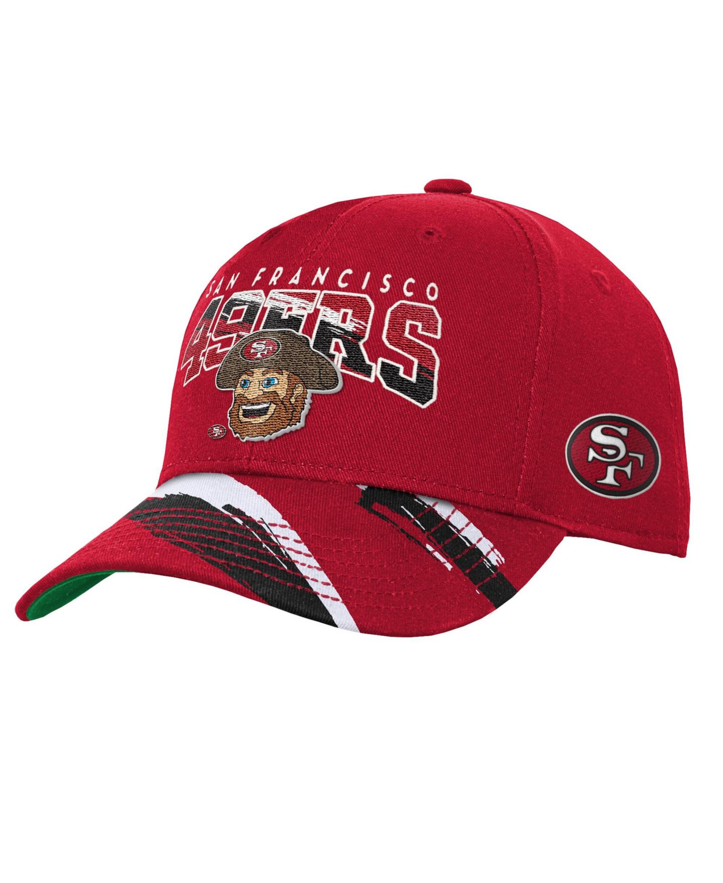 Детская кепка Mitchell & Ness Scarlet San Francisco 49ers Big Head Pro Crown Snapback Hat — фото 1