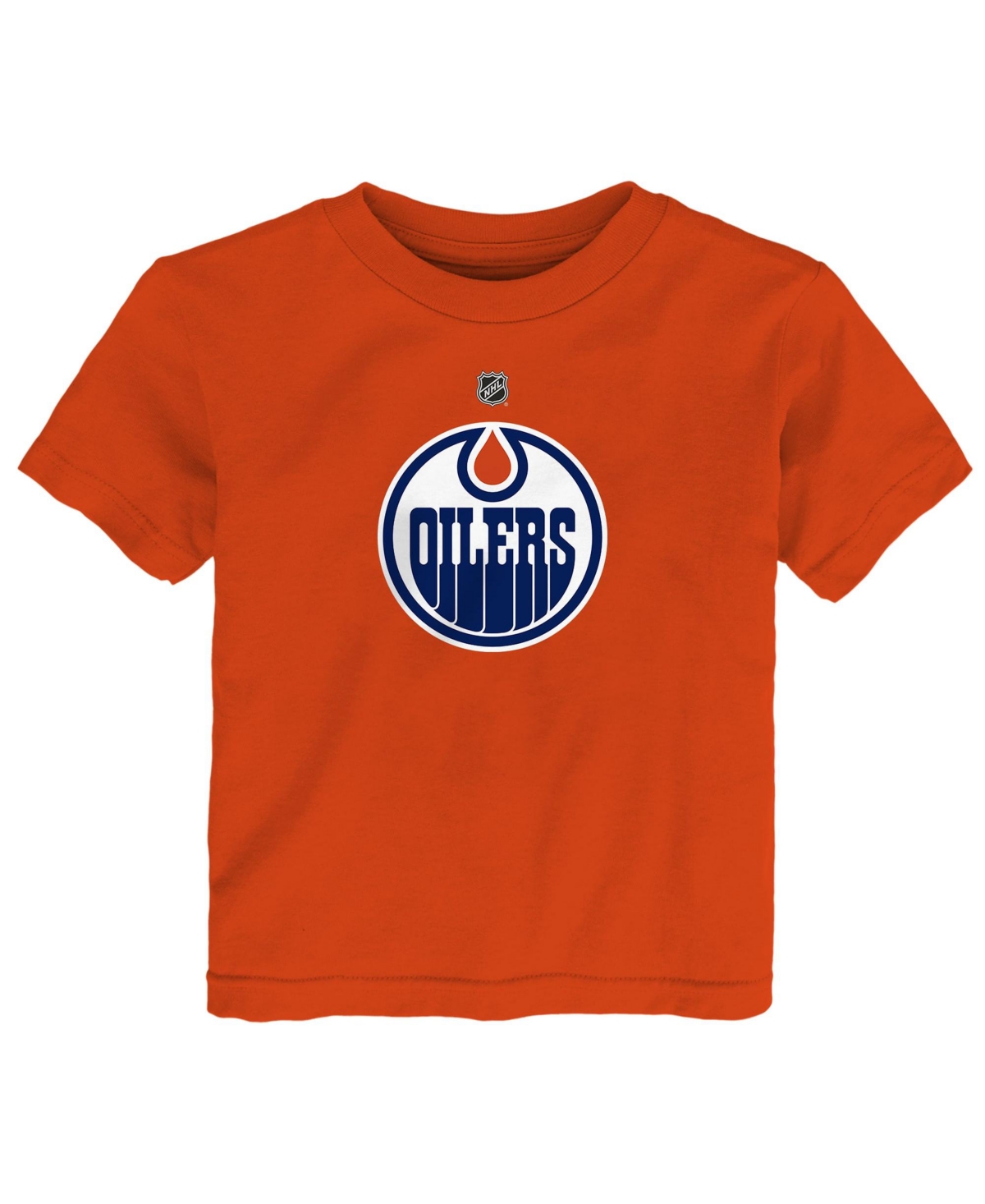 Baby Boys and Girls Outerstuff Orange Edmonton Oilers Primary Logo T-Shirt