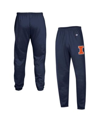 Men's  Navy Illinois Fighting Illini Powerblend Banded Fleece Sweatpants