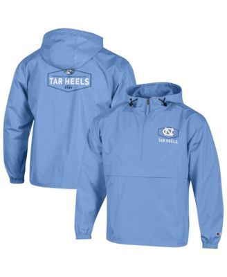 Men's Carolina Blue North Carolina Tar Heels Delay Packable Half-Zip Jacket