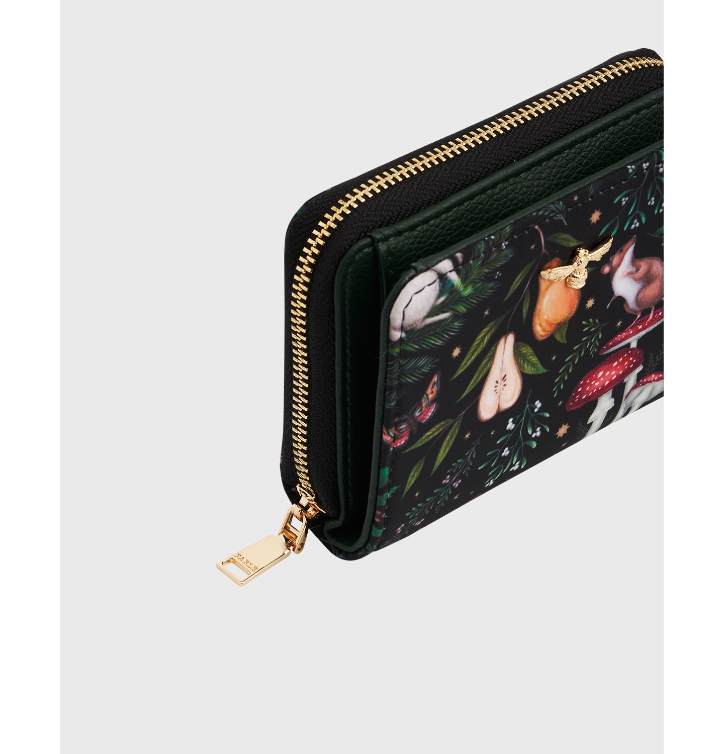 Женский кошелёк Fable England Niva Print Small Wallet, цвет: Зелёный / Чёрный — фото 5