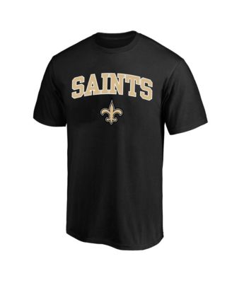 Men's Black New Orleans Saints Big & Tall Arch Logo T-Shirt