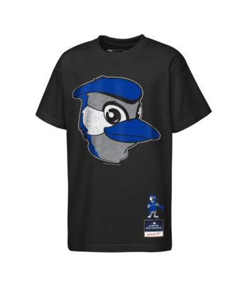 Big Boys and Girls  Black Toronto Blue Jays Big Face Mascot T-Shirt