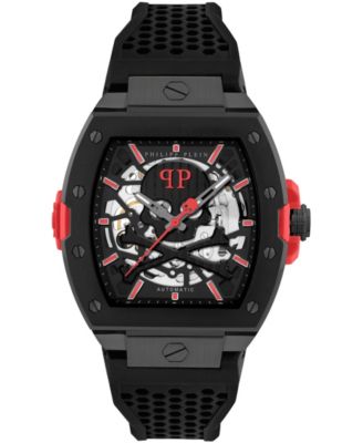 Men's The Keleton 2.0 IP Black Stainless Steel Bracelet Watch, 44mm