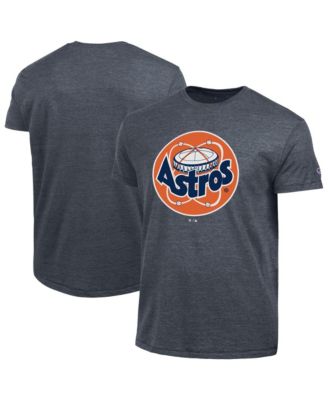 Men's Navy Houston Astros Cooperstown Logo Tri-Blend T-Shirt