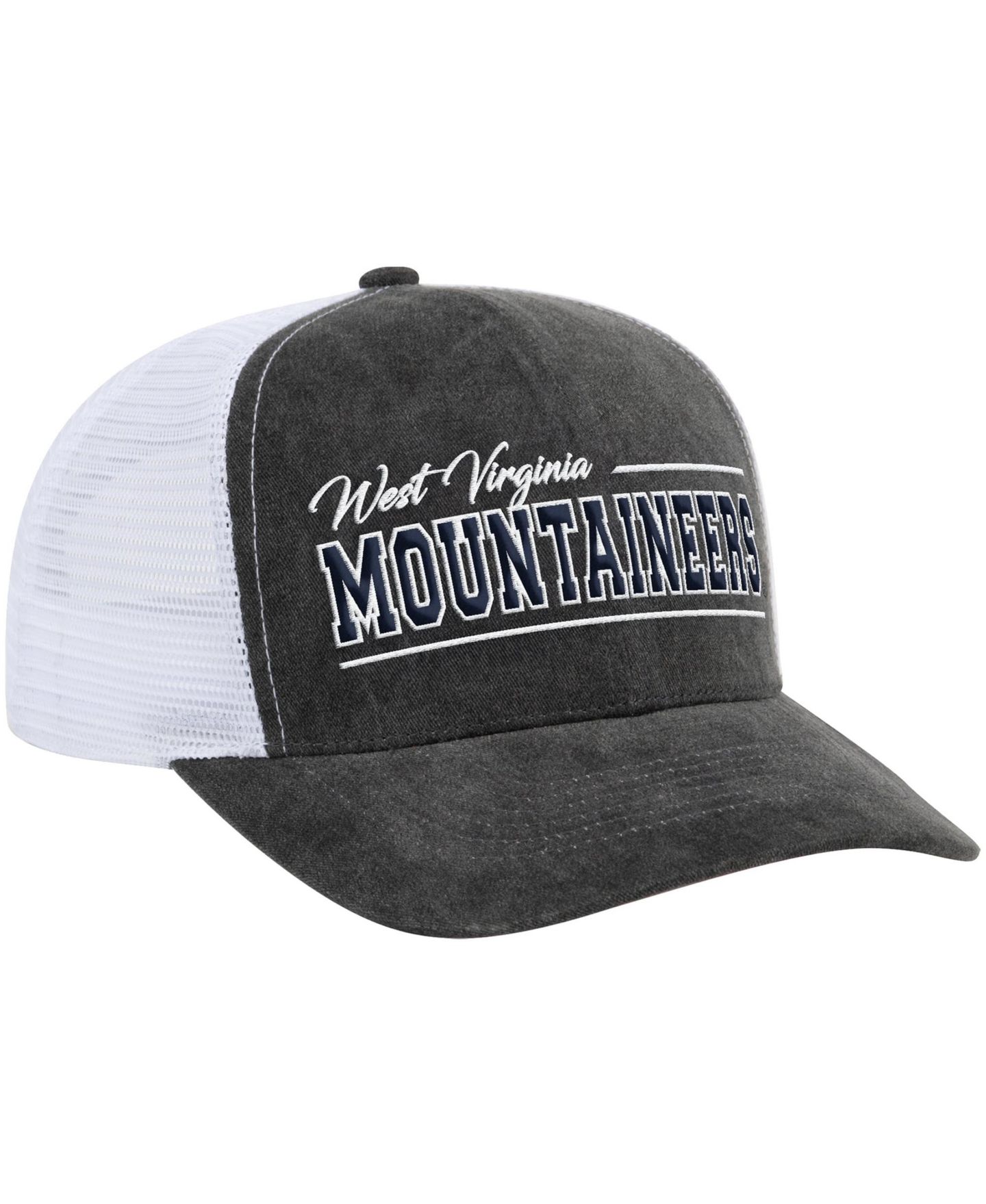 Кепка Colosseum Gray West Virginia Mountaineers Billy 2400 Adjustable Trucker Hat — фото 3