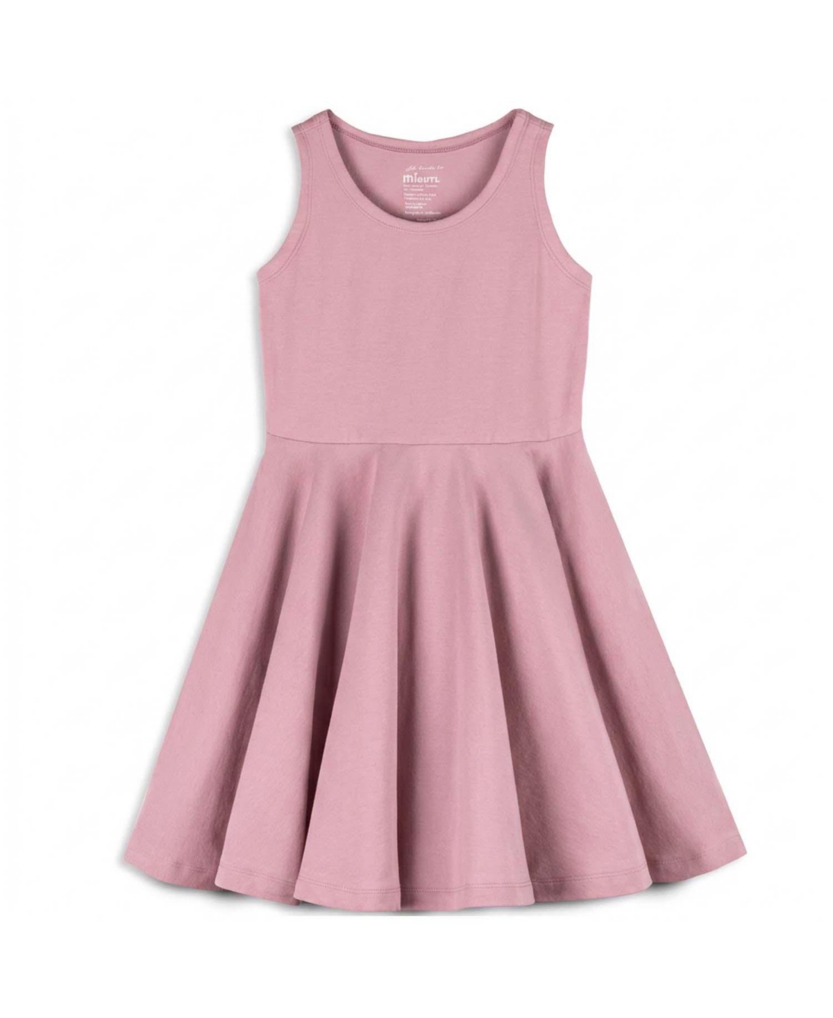 Mightly Toddler Girls' 2T-5T Fit & Flare Sleeveless Dress with Pockets